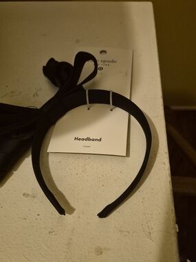 Kate Spade New York Target Black Satin Bow Headband Kids Accessory